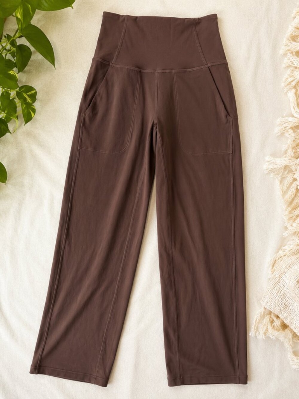 Lululemon Align High-Rise Wide-Leg Pant Regular Espresso Size 0